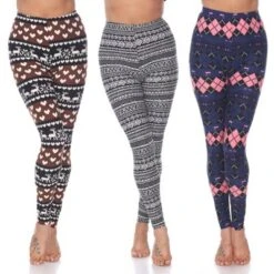 Women's Pack Of 3 Leggings - One Size Fits Most - White Mark -ChicMama Sales Store GUEST 001bca13 7151 422f ab0d 20ad11888f15