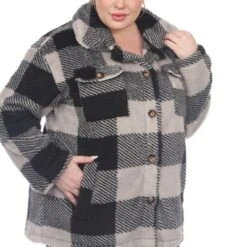 White Mark Plus Size Plaid Shacket -ChicMama Sales Store GUEST 00266c63 3dab 4939 9c44 a01a52067b3b