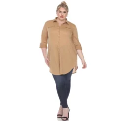 Plus Size Stretchy Tunic -White Mark -ChicMama Sales Store GUEST 014996e8 cd42 41e7 b83a e33aedc6b447