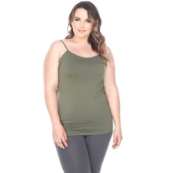 Women's Plus Size Tank Top - One Size Fits Most Plus - White Mark -ChicMama Sales Store GUEST 02b523bd ecb8 4377 86a2 a7d8875da46f