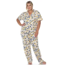 Plus Size Tropical Print Pajama Set -ChicMama Sales Store GUEST 04d2ac98 8a6e 4065 936b 8a7548873374