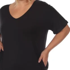 Plus Size Short Sleeve V-neck Maxi Dress -ChicMama Sales Store GUEST 050019bb 95e1 4641 9cd6 1d5346c10557