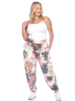 Women's Plus Size Tie Dye Harem Pants - White Mark -ChicMama Sales Store GUEST 0848792d eb96 4746 bd65 3f583765df1a