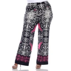 Women's Plus Size Printed Palazzo Pants - White Mark -ChicMama Sales Store GUEST 09ad57b2 33bf 4a61 9458 0878df15af46