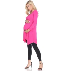 Maternity 3/4 Sleeve Kayla Tunic With Pockets - White Mark -ChicMama Sales Store GUEST 0a353579 1486 44ff b058 1cb2ea09b0f5