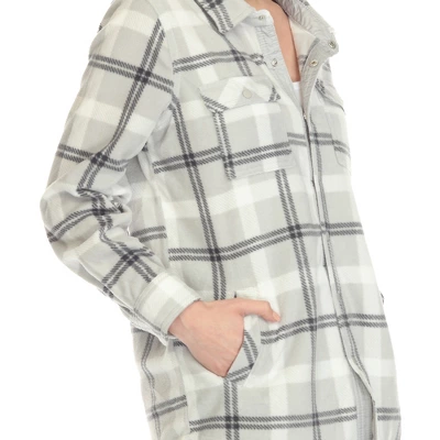 Women's Lightweight And Soft Flannel Plaid - White Mark 3 Women's Lightweight And Soft Flannel Plaid - White Mark - Image 3