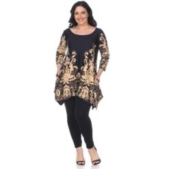 Women's Plus Size Scoop Neck Printed Yanette Tunic Top - White Mark 12 Women's Plus Size Scoop Neck Printed Yanette Tunic Top - White Mark -ChicMama Sales Store GUEST 0c1cdfd8 5b0b 4662 87ee bd36071c9df0