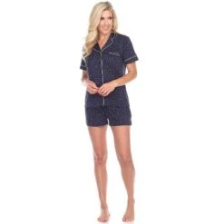 Women's Short Sleeve Pajama Set - White Mark 10 Women's Short Sleeve Pajama Set - White Mark -ChicMama Sales Store GUEST 0fee1394 cf5b 4f6d 9f11 42c896e07a46