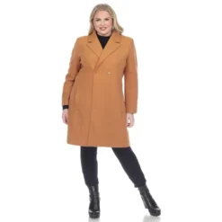 Plus Size Classic Walker Coat-White Mark -ChicMama Sales Store GUEST 1287c7b3 7d4b 4a9a be5e 06e855a194de