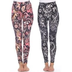 Women's Pack Of 2 Leggings - One Size Fits Most - White Mark -ChicMama Sales Store GUEST 15718392 ccaa 483a 9161 a672fac27585