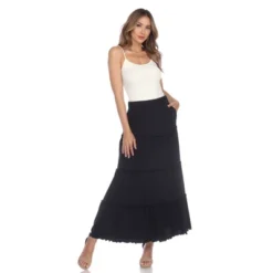 Whitemark Tiered Maxi Skirt -ChicMama Sales Store GUEST 1839a9f1 ea5b 4d75 8bc0 8732174c293d