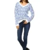 Women's Leopard Printed Sweater - White Mark