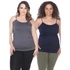 Women's Plus Size Tank Tops Pack Of 2 - One Size Fits Most Plus - White Mark -ChicMama Sales Store GUEST 18a87901 a8a6 457c a6c5 9822a46a7ab1