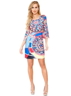 Women's Nikki 3/4 Bell Sleeve Dress - White Mark -ChicMama Sales Store GUEST 1a3afefe 514c 4d97 82fd c535879df55d