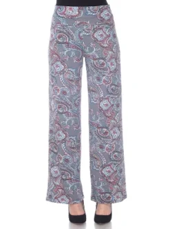 Women's Paisley Printed Palazzo Pants - White Mark 15 Women's Paisley Printed Palazzo Pants - White Mark -ChicMama Sales Store GUEST 1a460ba8 6f5d 432a b030 a55798233415