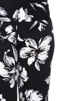 Women's Plus Size Flower Printed Palazzo Pants - White Mark