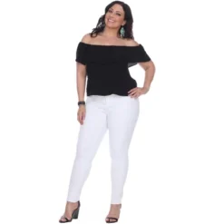 Women's Plus Size Super Stretch White Denim - White Mark -ChicMama Sales Store GUEST 1beaebeb 4937 4fe9 a766 551db6edbb3f