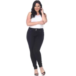 Women's Plus Size Super Stretch Black Denim - White Mark -ChicMama Sales Store GUEST 1ca84e38 cb46 4991 af1d 9e8866472b64