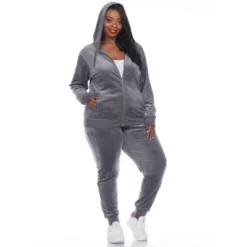 Women's Plus Size 2 Piece Velour Tracksuit Set - White Mark 25 Women's Plus Size 2 Piece Velour Tracksuit Set - White Mark -ChicMama Sales Store GUEST 1d3cf130 6962 498c 813a 88eabdcf4a35