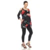 Maternity Floral Printed Cold Shoulder Tunic