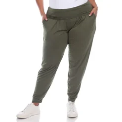 Women's Plus Size Harem Pants - White Mark -ChicMama Sales Store GUEST 1e735d7c 839f 4e77 bc1c dd018cee35c6