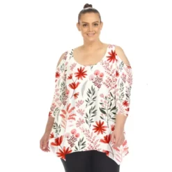 Plus Size Floral Sleeveless Tunic Top - White Mark -ChicMama Sales Store GUEST 2166bf9a 3a23 4573 b99e 682649b933e5