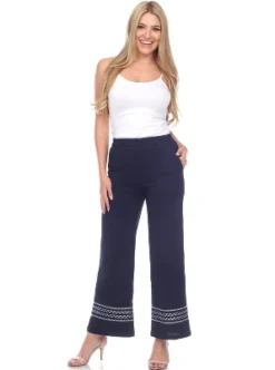 Women's Wide-Leg Pants - White Mark -ChicMama Sales Store GUEST 21a08fd1 fadb 4864 a0a5 0b79a8d039fa