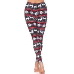 Women's One Size Fits Most Printed Leggings - One Size Fits Most - White Mark -ChicMama Sales Store GUEST 272583da cd40 4c7a 95a5 4456c74ec158
