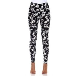 Women's Super Soft Midi-Rise Printed Leggings - One Size Fits Most - White Mark -ChicMama Sales Store GUEST 29141250 9935 43d4 a300 4f4a5e0cbba0