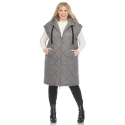 Plus Size Diamond Quilted Hooded Puffer Vest-White Mark 17 Plus Size Diamond Quilted Hooded Puffer Vest-White Mark -ChicMama Sales Store GUEST 2b15248b 057c 415f bfa1 8f765276139d