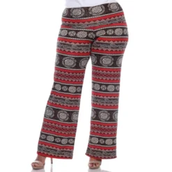 Women's Plus Size Printed Palazzo Pants - White Mark -ChicMama Sales Store GUEST 2b332dbd be91 403d a147 1d4bbfa95bd1