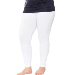 Women's One Size Fits Most Plus Size Super-Stretch Solid Leggings - One Size Fits Most Plus - White Mark -ChicMama Sales Store GUEST 310b2a59 2c1b 48fc b153 085bde0c12d7