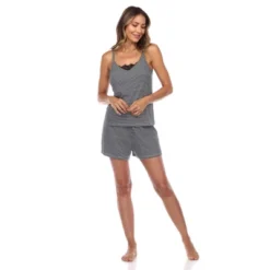 Women's 3 Piece Striped Pajama & Robe Set - White Mark -ChicMama Sales Store GUEST 32e96082 3aa7 4193 8d27 c0515f44c98a