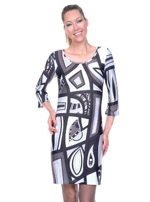 Women's 3/4 Bell Sleeve Genevieve Dress - White Mark 4 Women's 3/4 Bell Sleeve Genevieve Dress - White Mark - Image 4