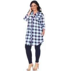 Women's Plus Size Piper Stretchy Plaid Tunic With Pockets - White Mark 21 Women's Plus Size Piper Stretchy Plaid Tunic With Pockets - White Mark -ChicMama Sales Store GUEST 33ed52c9 1a3e 4ab2 b167 aed20cc06248