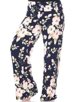 Women's Plus Size Floral Printed Palazzo Pants - White Mark -ChicMama Sales Store GUEST 37dba765 6b6c 4e69 8114 f5cb93c0049c