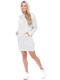 Women's Hoodie Sweatshirt Dress - White Mark -ChicMama Sales Store GUEST 385073c6 697f 489c acc9 d2b02829af8b