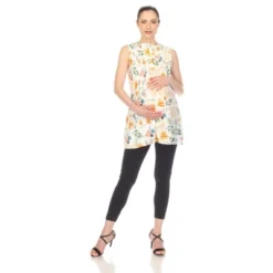 Maternity Floral Sleeveless Tunic Top -ChicMama Sales Store GUEST 38800aa2 2c7b 4d42 9a07 134cf2606bd2