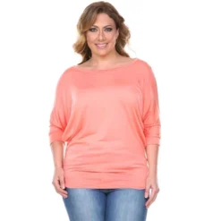 Women's Plus Size Bat Sleeve Tunic Top - White Mark -ChicMama Sales Store GUEST 38a9e87d ac29 42c5 b2b8 ead125de6a73