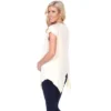 Maternity Myla Embellished Tunic Top - White Mark