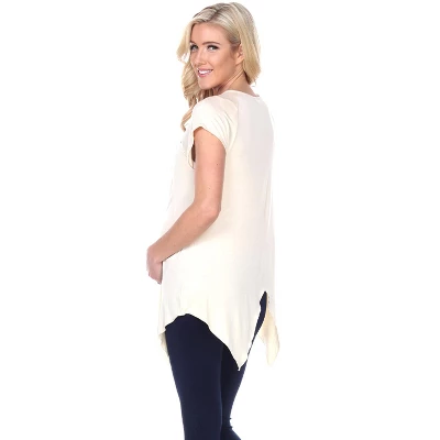 Maternity Myla Embellished Tunic Top - White Mark 1 Maternity Myla Embellished Tunic Top - White Mark