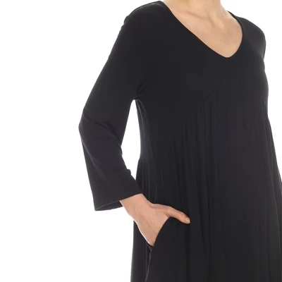 Maternity Empire Cut V-Neck Tunic Top 3 Maternity Empire Cut V-Neck Tunic Top - Image 3