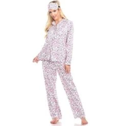 Women's Three-Piece Pajama Set - White Mark -ChicMama Sales Store GUEST 3bd15129 5be5 4792 a1c2 1af5f7ecc358