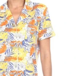 Women's Tropical Print Pajama Set - White Mark -ChicMama Sales Store GUEST 3c60d204 2b52 4df4 b1b5 3146f8bbbac4