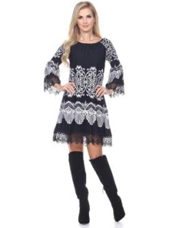 Women's 3/4 Bell Sleeves Alta Dress - White Mark -ChicMama Sales Store GUEST 3d839928 c415 4545 a912 43caacf572d5