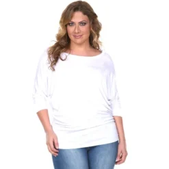 Women's Plus Size Bat Sleeve Tunic Top - White Mark -ChicMama Sales Store GUEST 3e19a201 1a04 459e 9451 c371de71c8aa