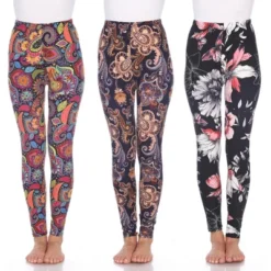 Women's Pack Of 3 Leggings - One Size Fits Most - White Mark -ChicMama Sales Store GUEST 3eb37d35 f003 4244 b588 c95464aaeb99
