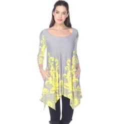 Women's Scoop Neck Printed Yanette Tunic Top - White Mark -ChicMama Sales Store GUEST 4002681b aeab 4970 bf91 865df0cdab8e