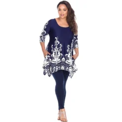 Women's Plus Size Scoop Neck Printed Yanette Tunic Top - White Mark 16 Women's Plus Size Scoop Neck Printed Yanette Tunic Top - White Mark -ChicMama Sales Store GUEST 42702961 7834 44cf b0d8 c1da5fd38901