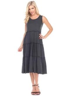 Women's Scoop Neck Tiered Midi Dress - White Mark -ChicMama Sales Store GUEST 4306821c 424a 40ef a2a4 4998b7221ef8